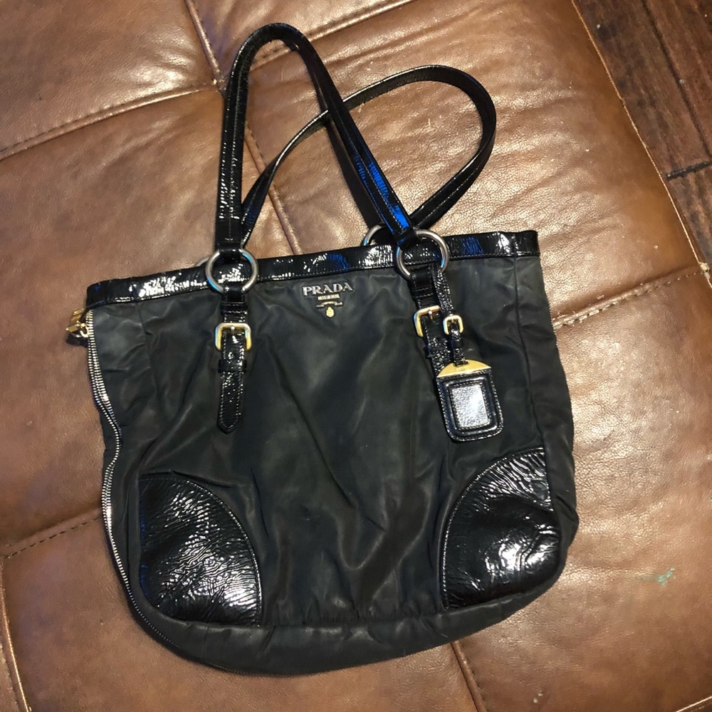 Authentic Prada Nylon & Patent leather tote - Picture 8 of 8